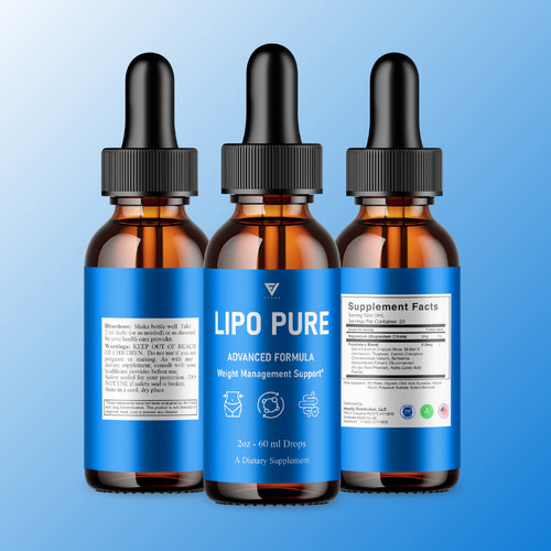 (2 Pack) Lipo Pure Drops, Lipopure Weight Management Support Supplement (4Oz)